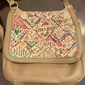Bohemian Sakroots Patterned Brown Shoulder Bag